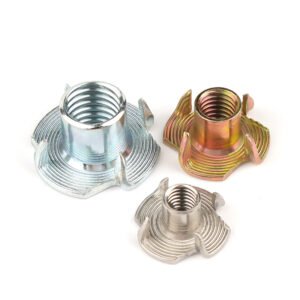 M4-M10 Claw Nuts | Zinc Plated T-Nuts for Wood Furniture
