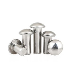 1mm to 36mm Industrial Solid Rivets | Round/Flat/Countersunk Head | Aluminum, Steel & Copper Fasteners