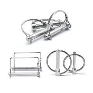 Heavy Duty Wire Lock Pins - Stainless Steel Safety Coupler Pins for Trailers
