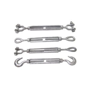 Adjustable Turnbuckle | Stainless Steel & Galvanized Rigging Hardware | Eye & Hook, Eye & Eye, Jaw & Jaw Tensioners