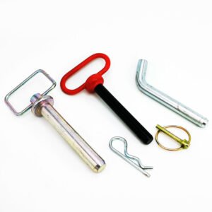 Heavy Duty Trailer Hitch Pins | Bent Pin & Straight Receiver Pins | Zinc Plated Steel | 1/2" & 5/8" Standard Sizes